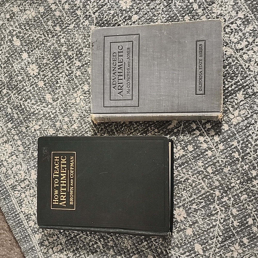 🔴 2 for $50 🔴 Antique Math Textbooks 🧮 from 1914 and 1910